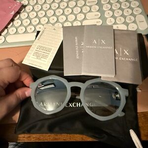 Armani Exchange Blue Sunglasses